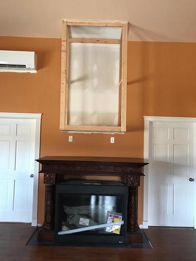 Gas Fireplace Being Installed